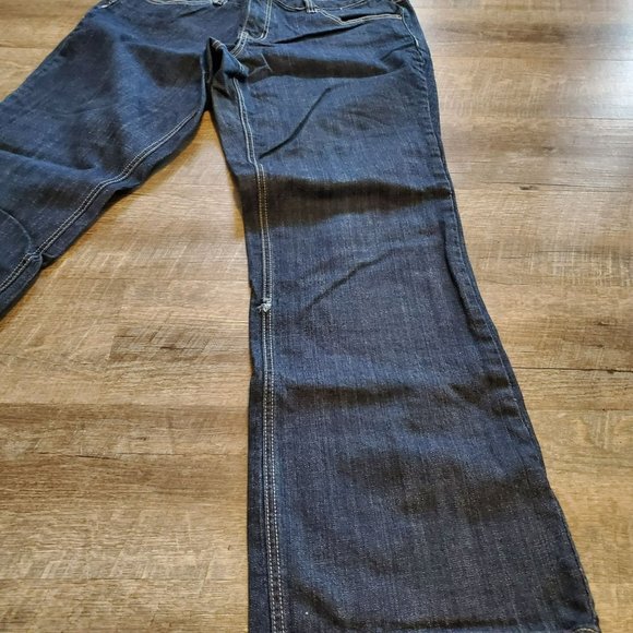 Venezia Plus Size 16 Dark Blue Wash Jeans Bootcut Women's - Picture 4 of 14